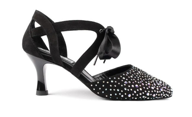 PD ALICE Black Nubuck & Crystals